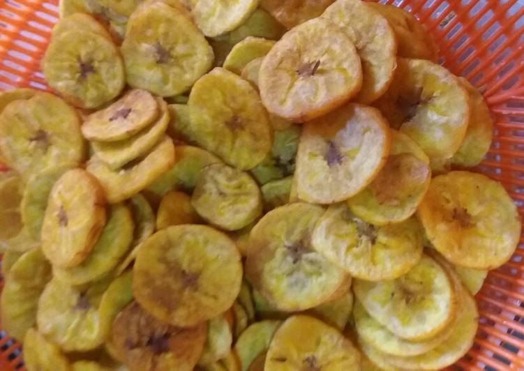 Home made plantain chips
