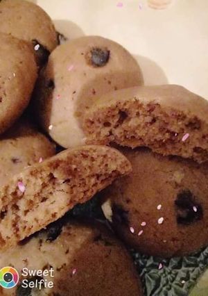 صورة لوصفة حلوة جافة حبيبات شوكولاته سهلة ولذيذة 🍪🍪