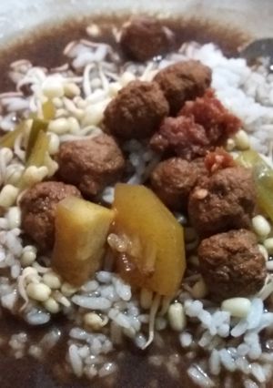 Foto resep Rawon bola daging mpasi