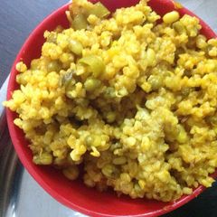 A picture of Fada Ni Khichdi- Microwave Method.