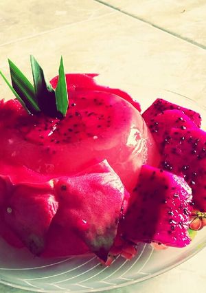 Foto resep Puding Kulit Buah Naga