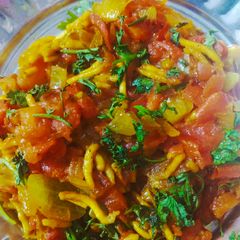 A picture of Sev tamatar nu saag.