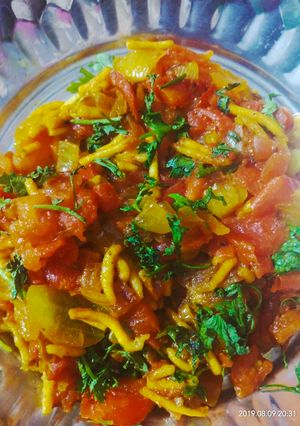 A picture of Sev tamatar nu saag.
