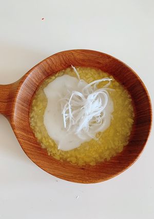 Hình của món Chè hoa cau đường phèn.