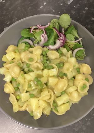 A picture of Pea and Potato Orecchiette.