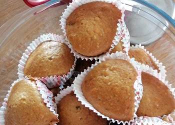 Fresh, Serving Recipe Coffee Time w Banana Muffin Home Style