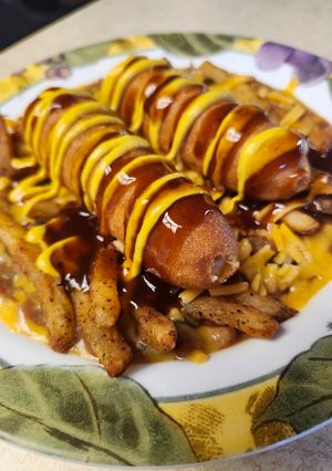 A picture of Brad's corny beans and weenies.