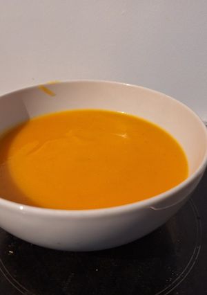 Une photo de Soupe potiron au safran