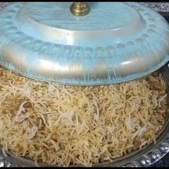 A picture of Persian rice||kalam polo||Rice with Cabbage.