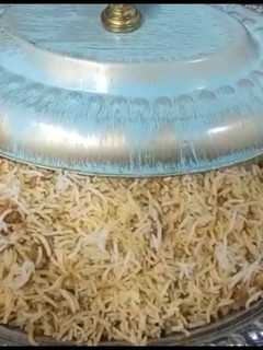 A picture of Persian rice||kalam polo||Rice with Cabbage.