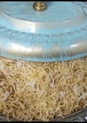 A picture of Persian rice||kalam polo||Rice with Cabbage.