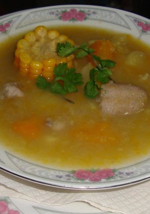 Una foto de Caldo de Pescado