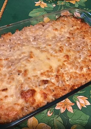 Une photo de Crozets de sarrasin au lard, crème et grana padano
