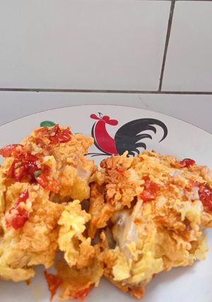 Foto resep Ayam geprek crispy (tepung ala korea)
