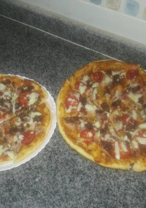 صورة لوصفة بيتزا 🍕