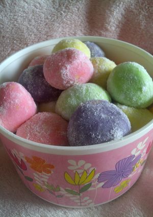 Foto resep Bola-bola susu warna warni