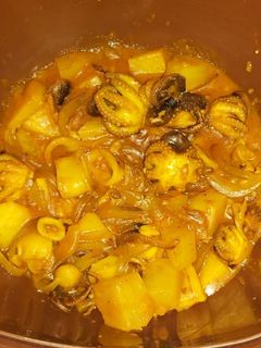 Una foto de Pulpito encebollado
