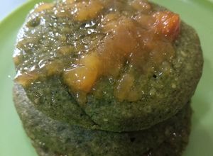 Una foto de Hotcakes de espinacas