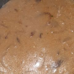 A picture of Onion soup.