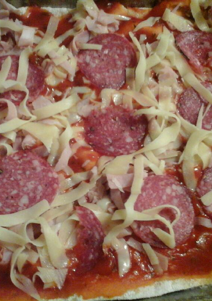 Una foto de Pizza