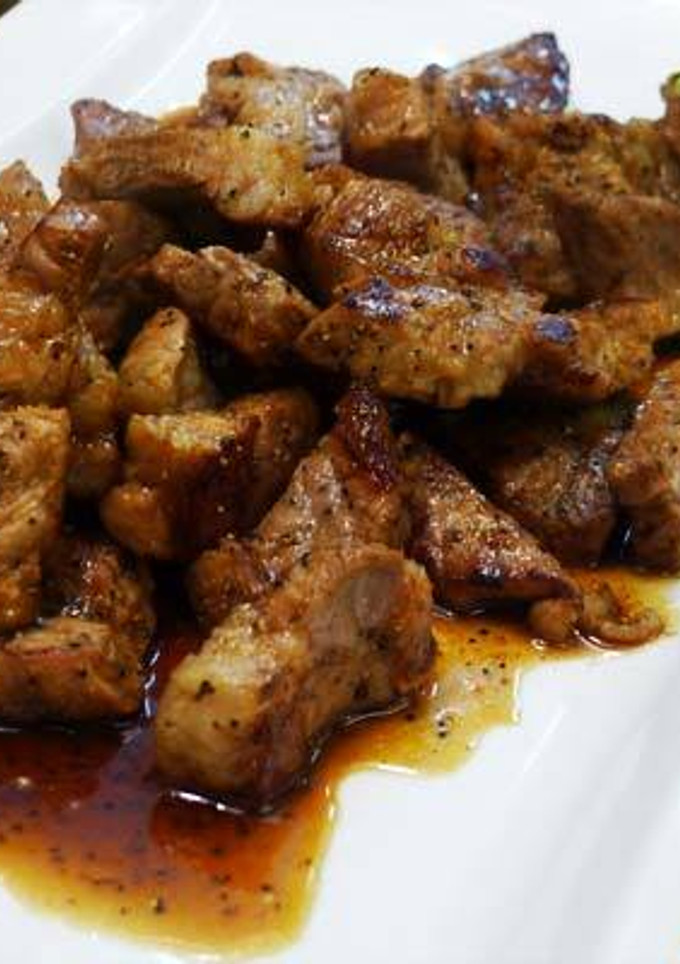 黑胡椒醬松坂豬（豆油伯缸底醬油食譜） 的食譜成品照片