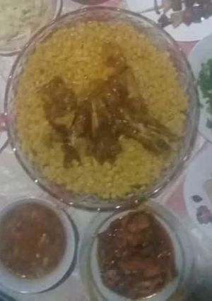 صورة لوصفة مكرونة باللحم