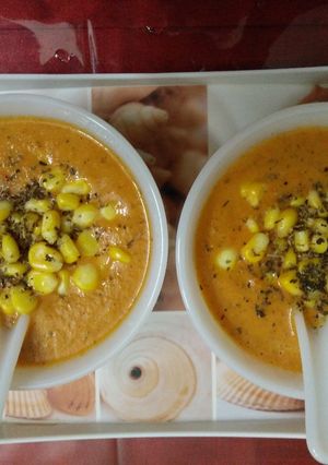 A picture of Roasted Vegetables Soup.