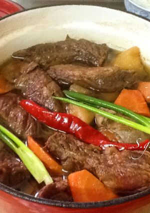 A picture of Fragrant Braised Beef (Beef Noodle Soup).