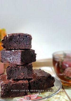 Foto resep Fudgy cocoa brownies