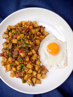A picture of Sweet Potato Hash.