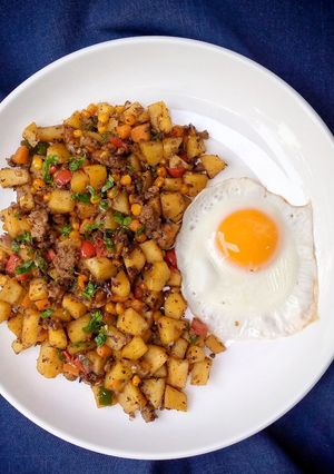 A picture of Sweet Potato Hash.