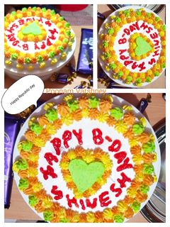 तिरंगा कस्टर्ड केक(Tiranga custard cake recipe in hindi) रेसिपी मुख्य फोटो