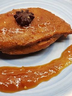 Una foto de Pechugas de Pollo con salsa de piña en olla de cocción lenta