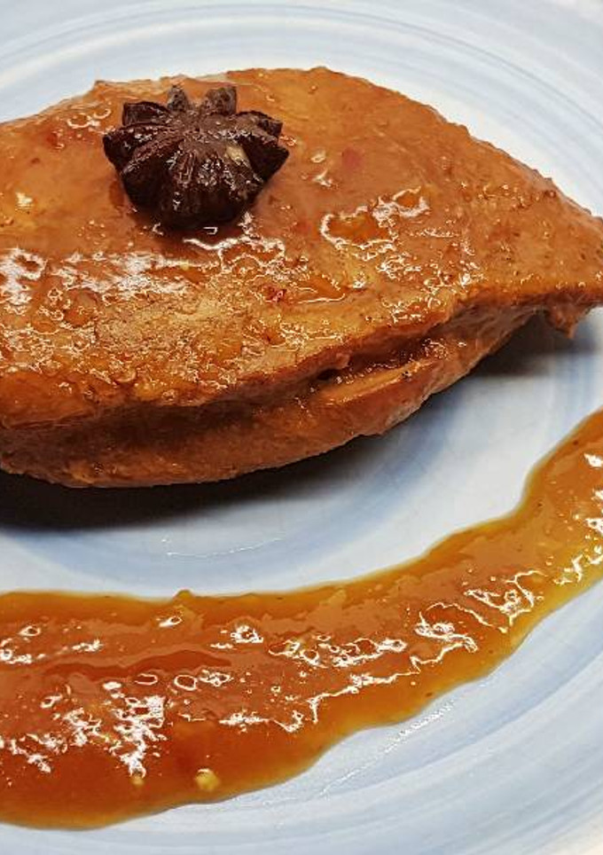 Una foto de Pechugas de Pollo con salsa de piña en olla de cocción lenta