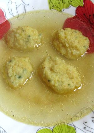 Kukoricadara-galuska (levesbetét) recept fotója