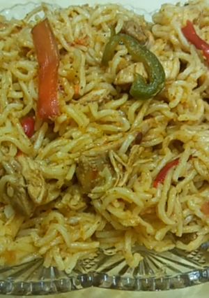 A picture of Maggi Noddles With Chicken.