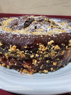 Una foto de Bizcocho de chocolate