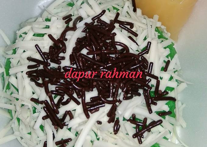 Bagaimana Membuat Tansuke ketan pandan susu coklat keju, Lezat Sekali