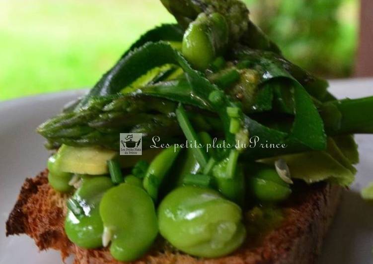 La Délicieuse Recette du Tartine verdurette du printemps