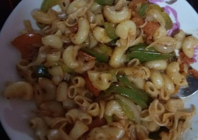 Easiest Way to Make Favorite Bell pepper macaroni