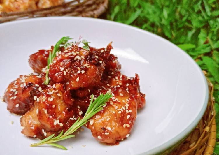 Resep Ganjang Chicken (Ayam Goreng Korea) Simple yang Menggugah Selera