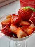 Marinated strawberries