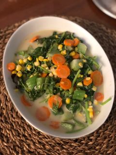 Foto resep Bobor bayam wortel