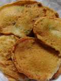 Tortilla de harina con cebollitas