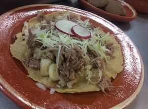 Una foto de Pozole seco de Manzanillo (Colima)