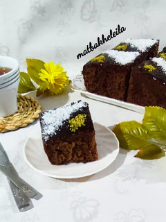 عکسی از دستور کیک خیس شکلاتی عالی