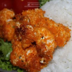 A picture of Pan-Fried Chicken Pieces with Mayonnaise.