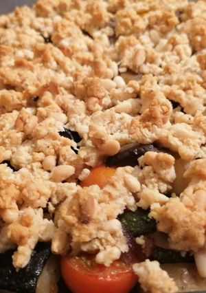 Une photo de Crumble de légumes d'été