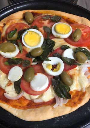 Una foto de Pizza casera!!