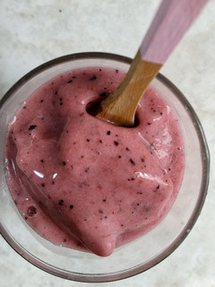 Una foto de Helado vegano fresco
